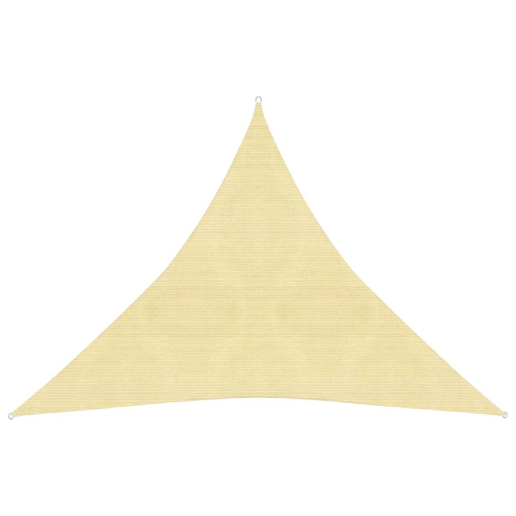 vidaXL Zonnescherm HDPE driehoekig 5x5x5 m beige