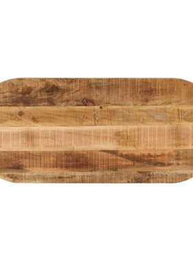 vidaXL Tafelblad ovaal 140x60x3,8 cm massief ruw mangohout