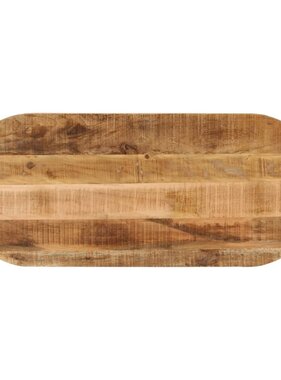 vidaXL Tafelblad ovaal 120x60x3,8 cm massief ruw mangohout