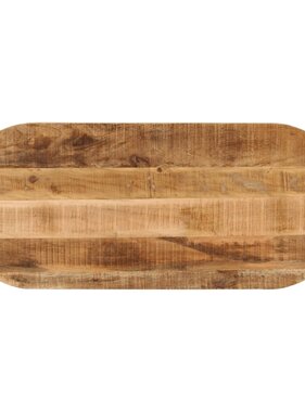 vidaXL Tafelblad ovaal 110x40x3,8 cm massief ruw mangohout