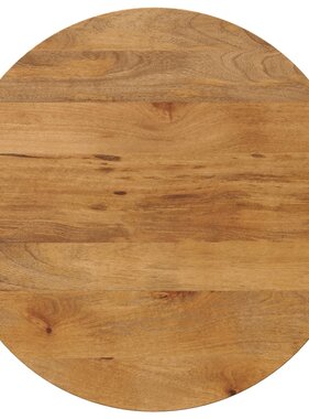 vidaXL Tafelblad rond Ø 90x3,8 cm massief ruw mangohout