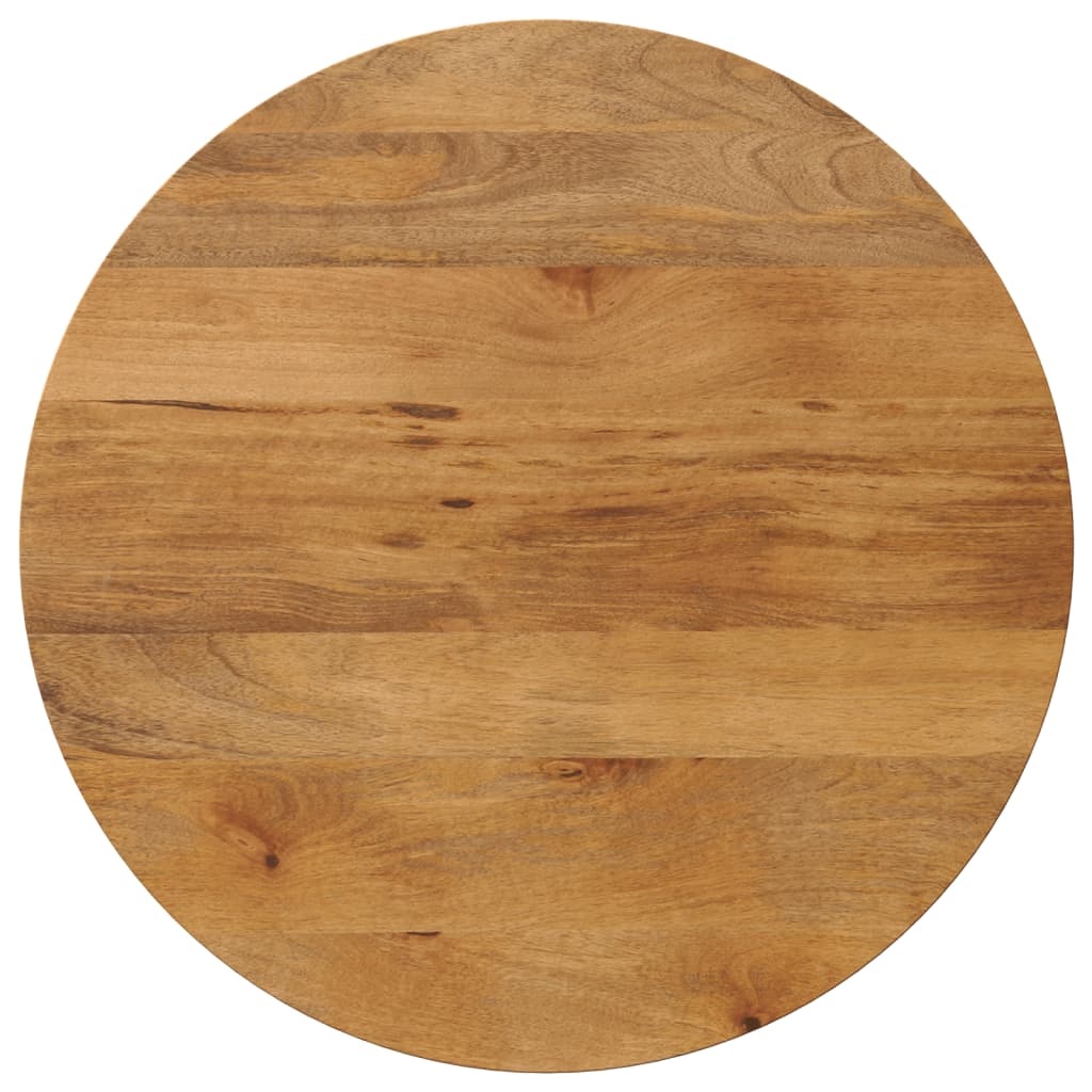 vidaXL Tafelblad rond Ø 90x3,8 cm massief ruw mangohout