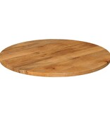 vidaXL Tafelblad rond Ø 90x3,8 cm massief ruw mangohout