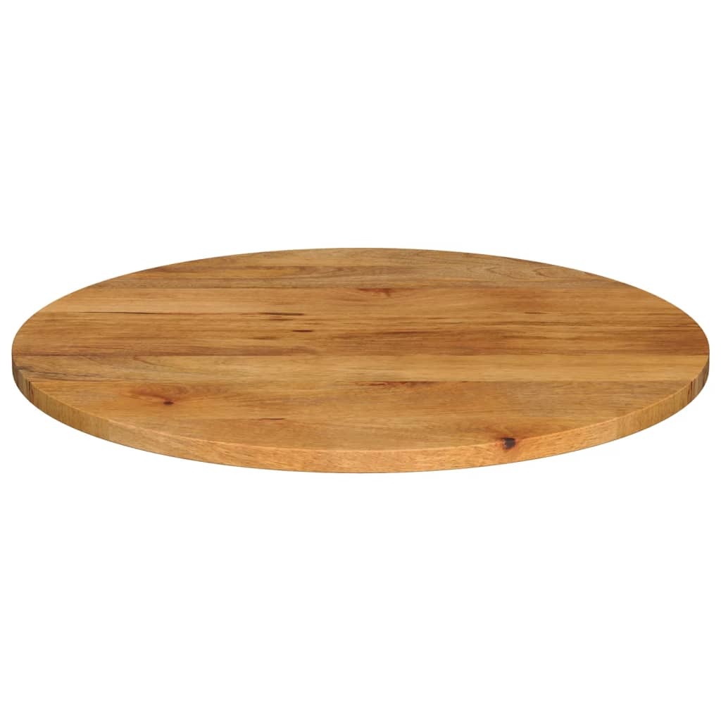 vidaXL Tafelblad rond Ø 90x3,8 cm massief ruw mangohout