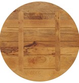 vidaXL Tafelblad rond Ø 90x3,8 cm massief ruw mangohout