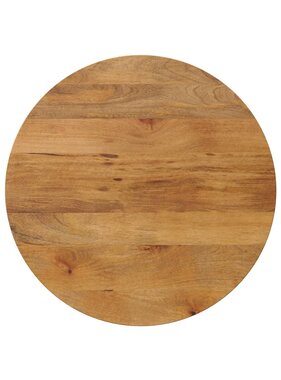 vidaXL Tafelblad rond Ø 80x2,5 cm massief ruw mangohout