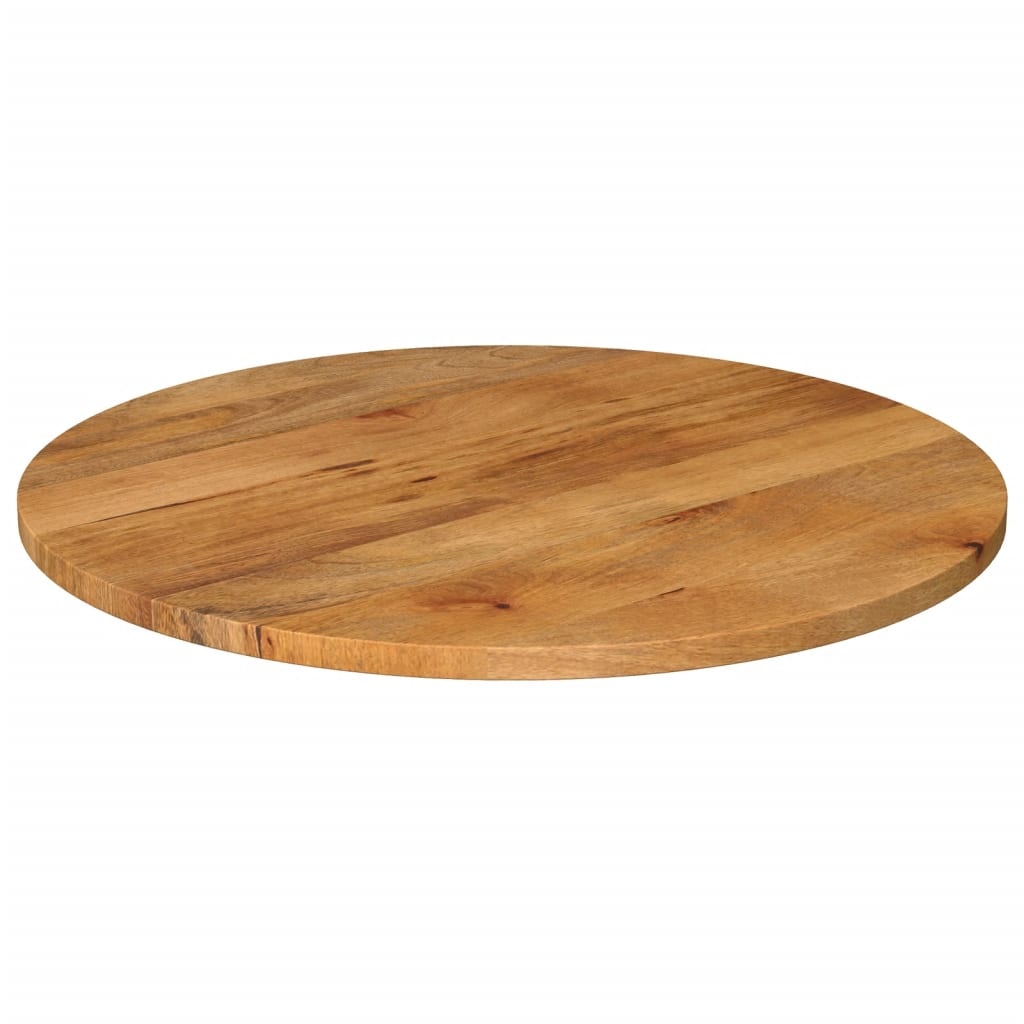 vidaXL Tafelblad rond Ø 70x3,8 cm massief ruw mangohout