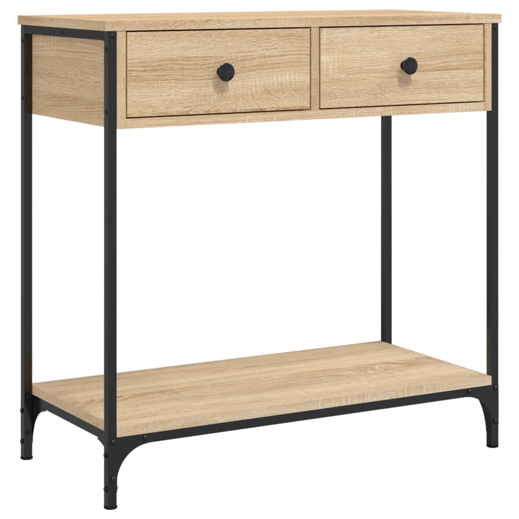 VidaXL Wandtafel 75x34,5x75 cm bewerkt hout sonoma eikenkleurig