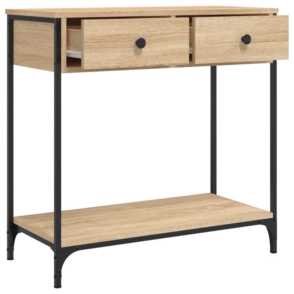 VidaXL Wandtafel 75x34,5x75 cm bewerkt hout sonoma eikenkleurig