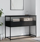 VidaXL Wandtafel 100x40x75 cm bewerkt hout zwart