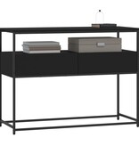 VidaXL Wandtafel 100x40x75 cm bewerkt hout zwart