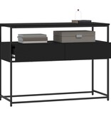 VidaXL Wandtafel 100x40x75 cm bewerkt hout zwart