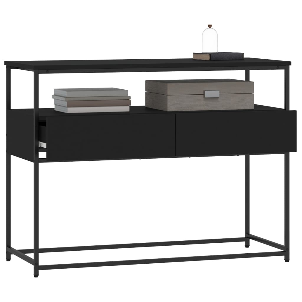 VidaXL Wandtafel 100x40x75 cm bewerkt hout zwart