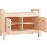 VidaXL Halbankje 80x40x60 cm massief grenenhout
