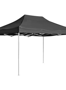 Partytent professioneel inklapbaar 4,5x3 m aluminium antraciet