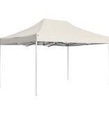 Partytent professioneel inklapbaar 4,5x3 m aluminium crème