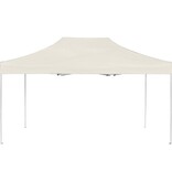 Partytent professioneel inklapbaar 4,5x3 m aluminium crème