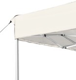 Partytent professioneel inklapbaar 4,5x3 m aluminium crème