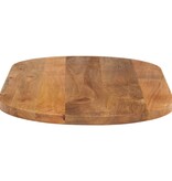 vidaXL Tafelblad ovaal 140x50x3,8 cm massief mangohout