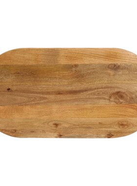 vidaXL Tafelblad ovaal 120x50x3,8 cm massief mangohout