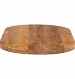 vidaXL Tafelblad ovaal 120x50x3,8 cm massief mangohout