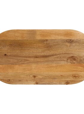 vidaXL Tafelblad ovaal 110x50x3,8 cm massief mangohout