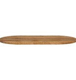 vidaXL Tafelblad ovaal 110x40x3,8 cm massief mangohout