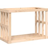 VidaXL Houtblokhouder 108x52x74 cm massief grenenhout