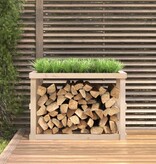 VidaXL Houtblokhouder 108x52x74 cm massief grenenhout