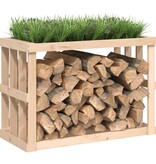 VidaXL Houtblokhouder 108x52x74 cm massief grenenhout