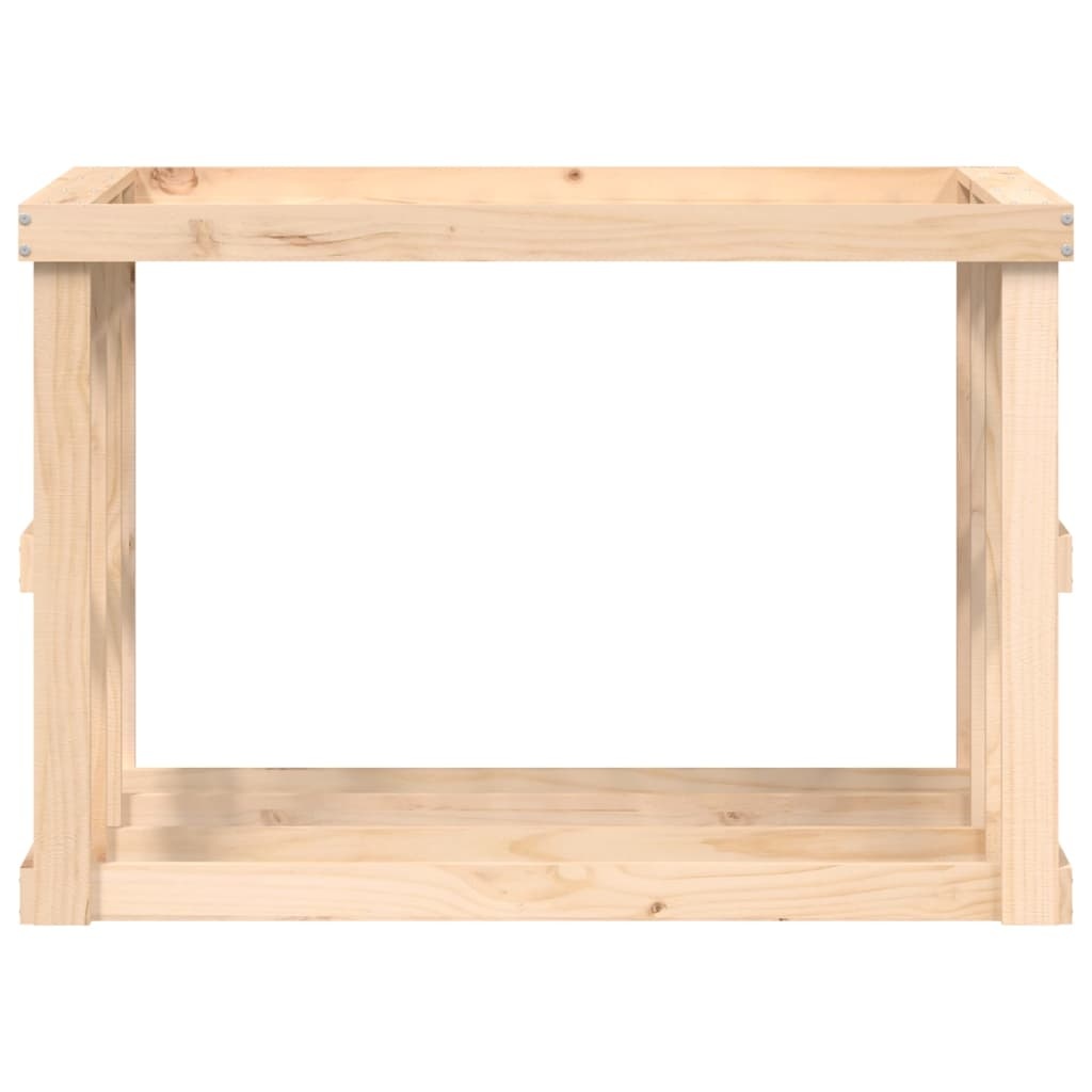 VidaXL Houtblokhouder 108x52x74 cm massief grenenhout