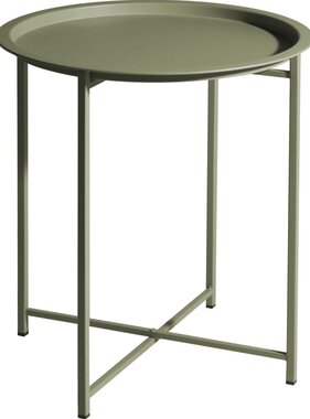 vidaXL Tafel rond 46,2x52,5 cm mat lichtgroen