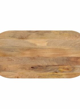 vidaXL Tafelblad ovaal 140x50x2,5 cm massief mangohout