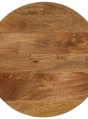 vidaXL Tafelblad rond Ø 60x2,5 cm massief ruw mangohout