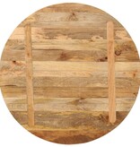 vidaXL Tafelblad rond Ø 70x3,8 cm massief ruw mangohout