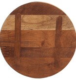 vidaXL Tafelblad rond Ø 60x2,5 cm massief gerecycled hout