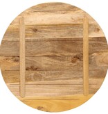 vidaXL Tafelblad rond Ø 90x2,5 cm massief ruw mangohout