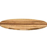 vidaXL Tafelblad rond Ø 80x3,8 cm massief ruw mangohout