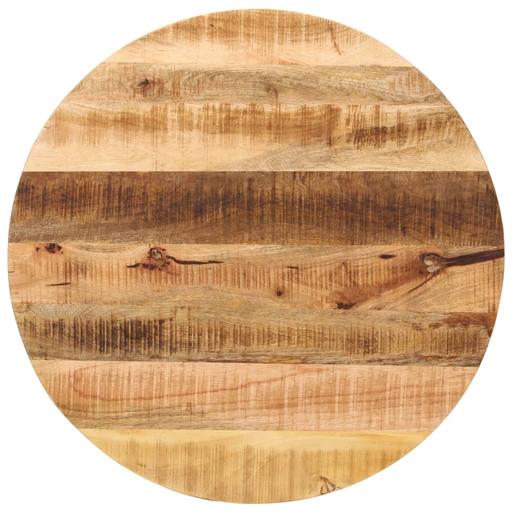 vidaXL Tafelblad rond Ø 70x1,5 cm massief ruw mangohout