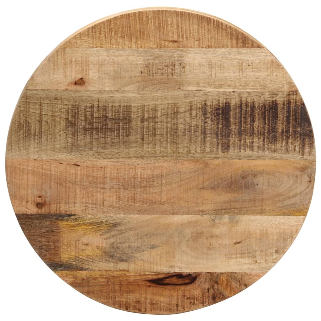 vidaXL Tafelblad rond Ø 60x3,8 cm massief ruw mangohout