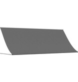 vidaXL Luifel uittrekbaar 400x150 cm stof en staal antracietkleurig