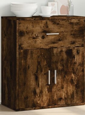 VidaXL Dressoir 60x31x70 cm bewerkt hout gerookt eikenkleurig