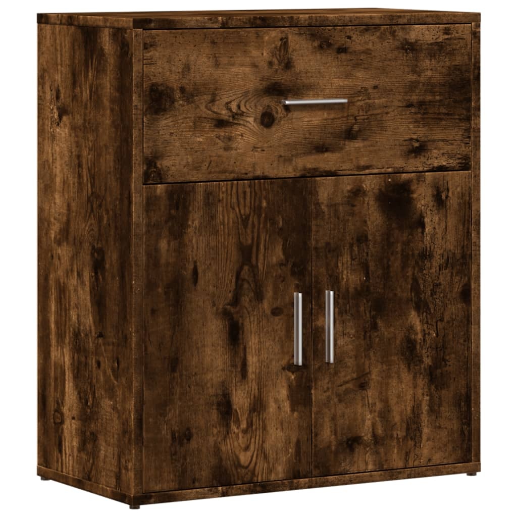 VidaXL Dressoir 60x31x70 cm bewerkt hout gerookt eikenkleurig