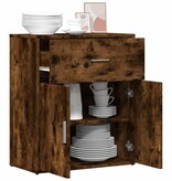 VidaXL Dressoir 60x31x70 cm bewerkt hout gerookt eikenkleurig