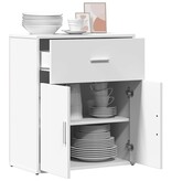 VidaXL Dressoir 60x31x70 cm bewerkt hout wit