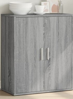 VidaXL Dressoir 60x31x70 cm bewerkt hout grijs sonoma