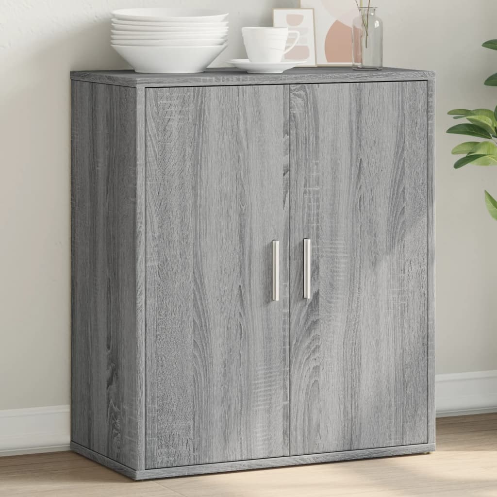 VidaXL Dressoir 60x31x70 cm bewerkt hout grijs sonoma