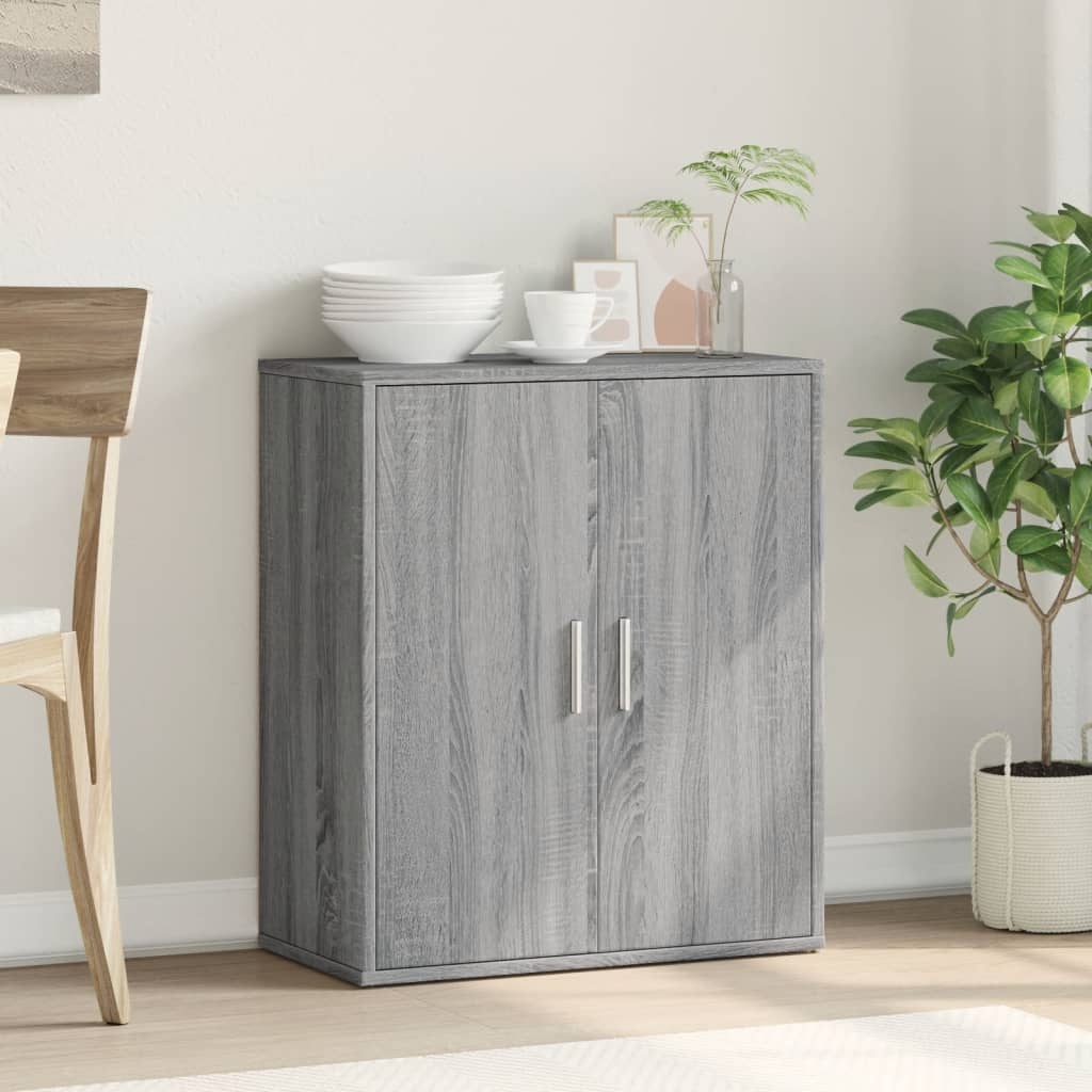 VidaXL Dressoir 60x31x70 cm bewerkt hout grijs sonoma