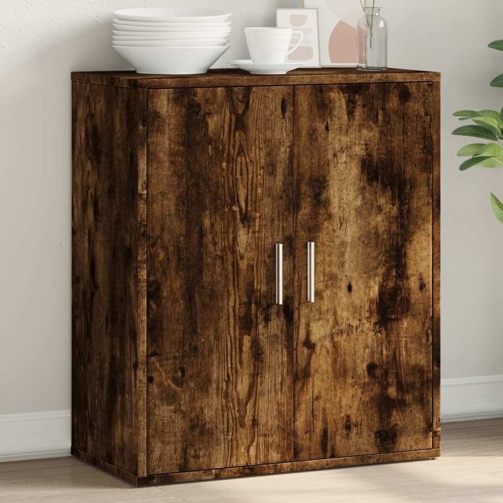 VidaXL Dressoir 60x31x70 cm bewerkt hout gerookt eikenkleurig