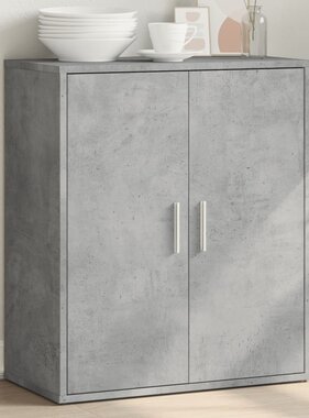 VidaXL Dressoir 60x31x70 cm bewerkt hout betongrijs